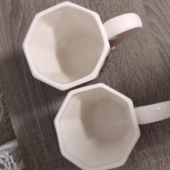 Whimsical Harlequin Matching Octagon Shaped Mug Set (2) - Picture 8 of 9